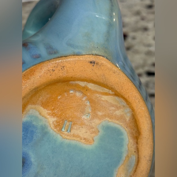 Shearwater Pottery Blue Seafoam Green Cast Fish Mug - Picture 7 of 7